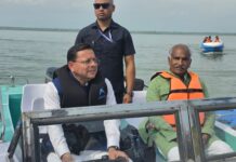 गदरपुर में अंतर्राष्ट्रीय क्याकिंग-कैनोइंग प्रतियोगिता की तैयारियों का मुख्यमंत्री धामी ने लिया जायजा